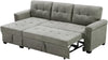 Lilola Home Linen Reversible Sleeper Sectional Sofa
