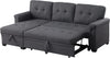 Lilola Home Linen Reversible Sleeper Sectional Sofa