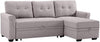 Lilola Home Linen Reversible Sleeper Sectional Sofa