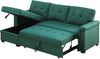 Lilola Home Linen Reversible Sleeper Sectional Sofa