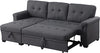Lilola Home Linen Reversible Sleeper Sectional Sofa