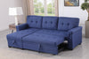 Lilola Home Linen Reversible Sleeper Sectional Sofa